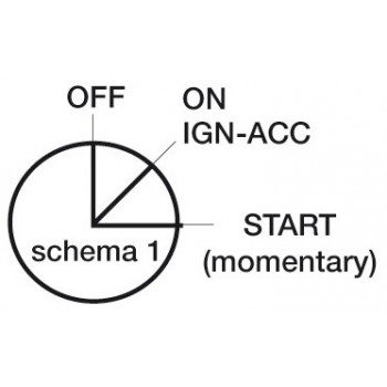 Chiave d’avviamento a tenuta stagna a 3 posizioni